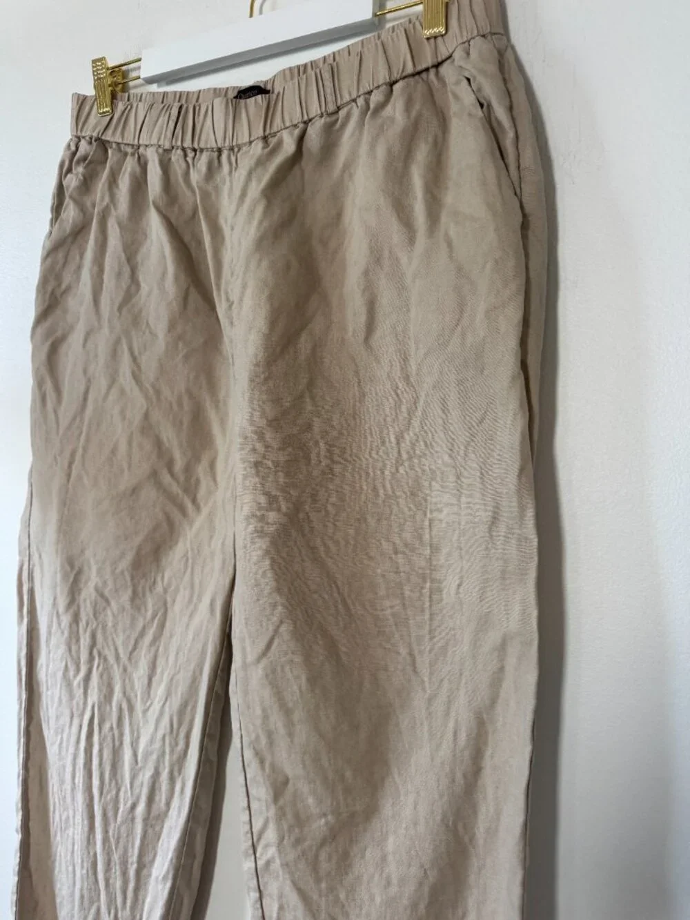 Quince 100% European Linen Pants in Driftwood